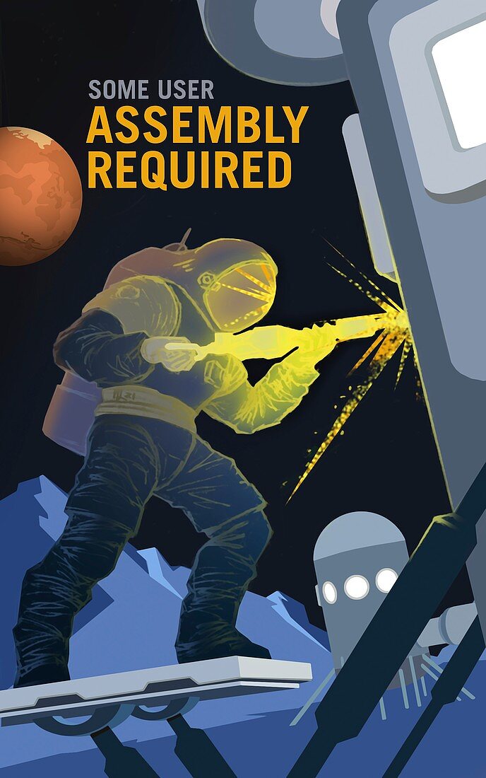 Mars explorer recruitment poster