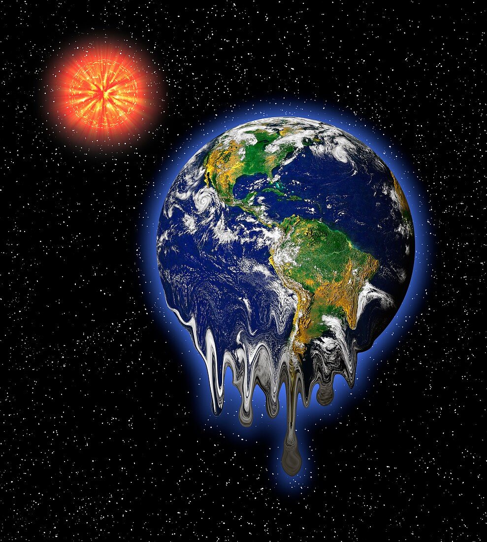 Melting Earth, illustration