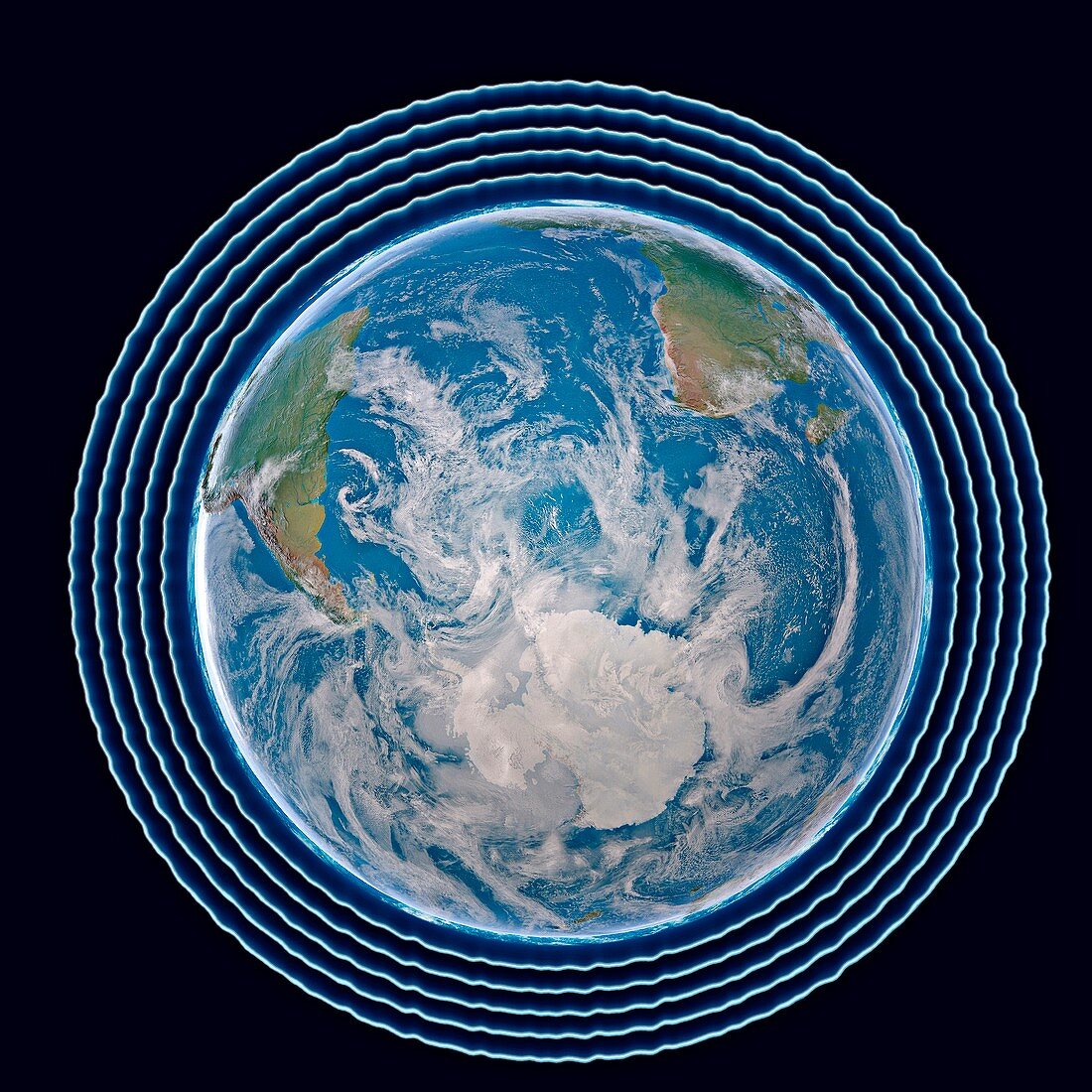 Earth's magnetic field, illustration