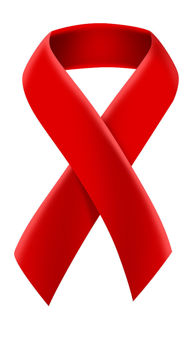 AIDS awareness ribbon, illustration