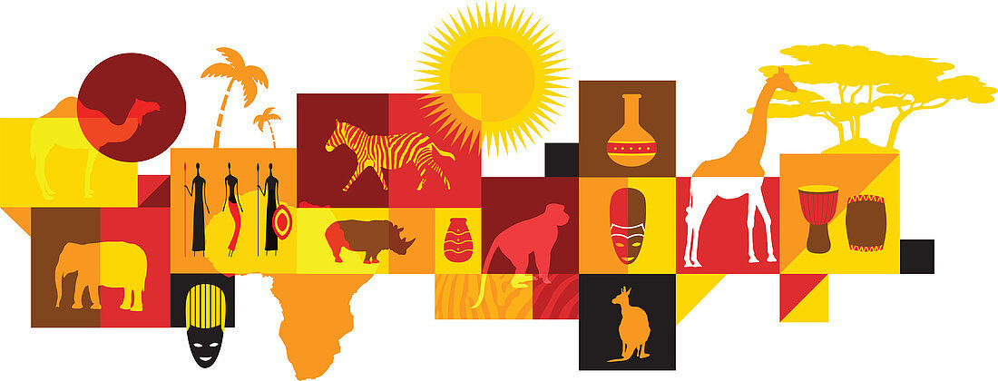 Illustration of African animals