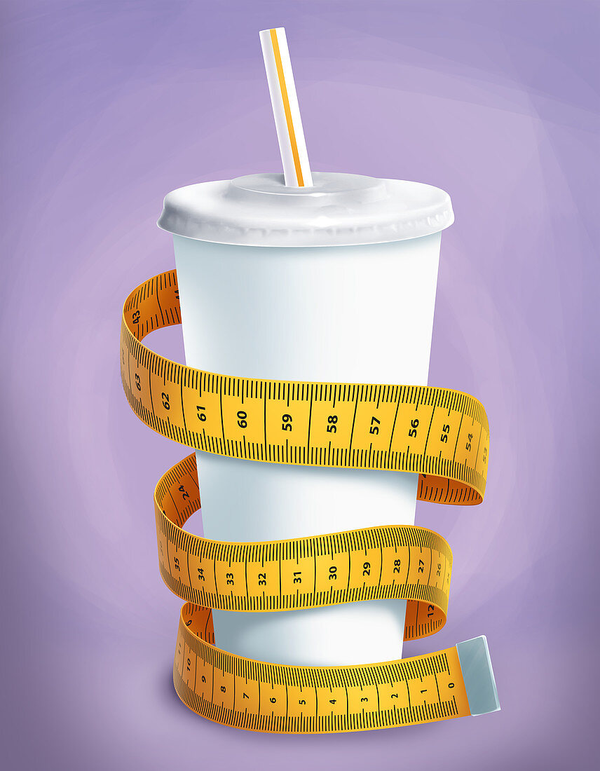 Illustration of diet drink