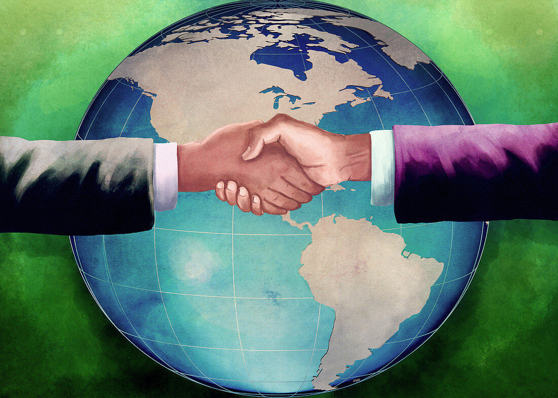 Illustration of business agreement
