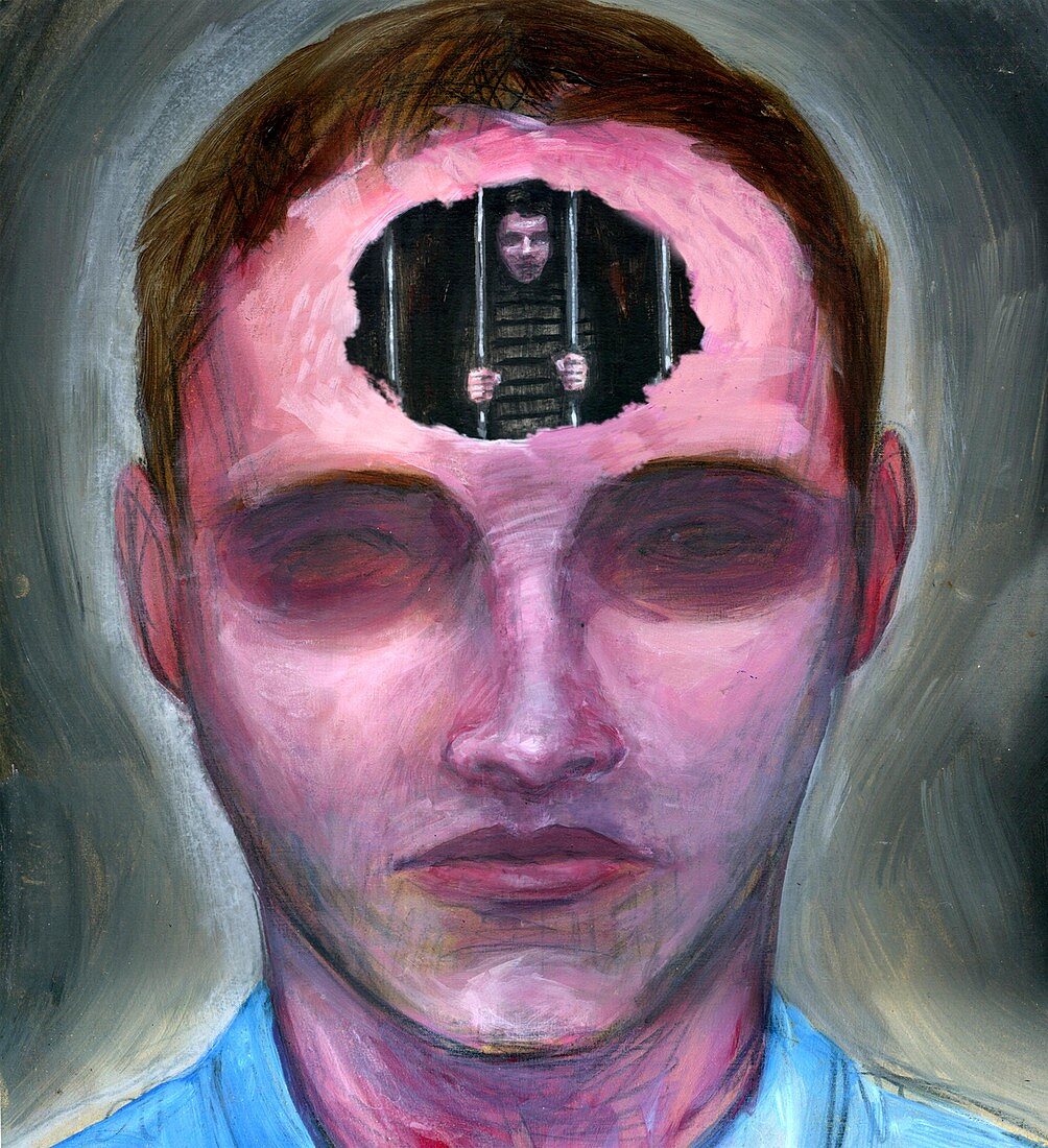 Illustration of prisoner of mind