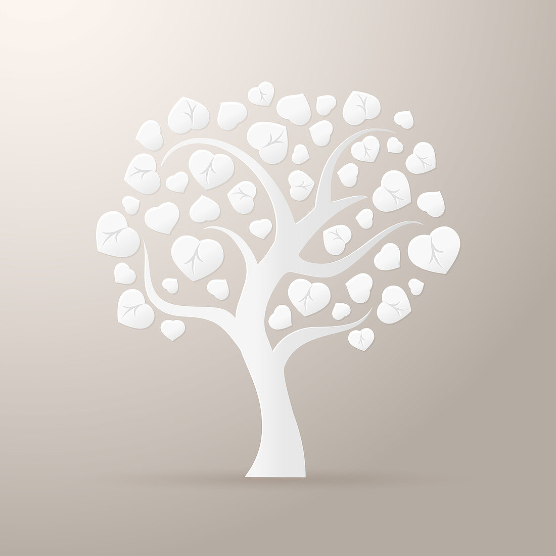 Paper tree, illustration