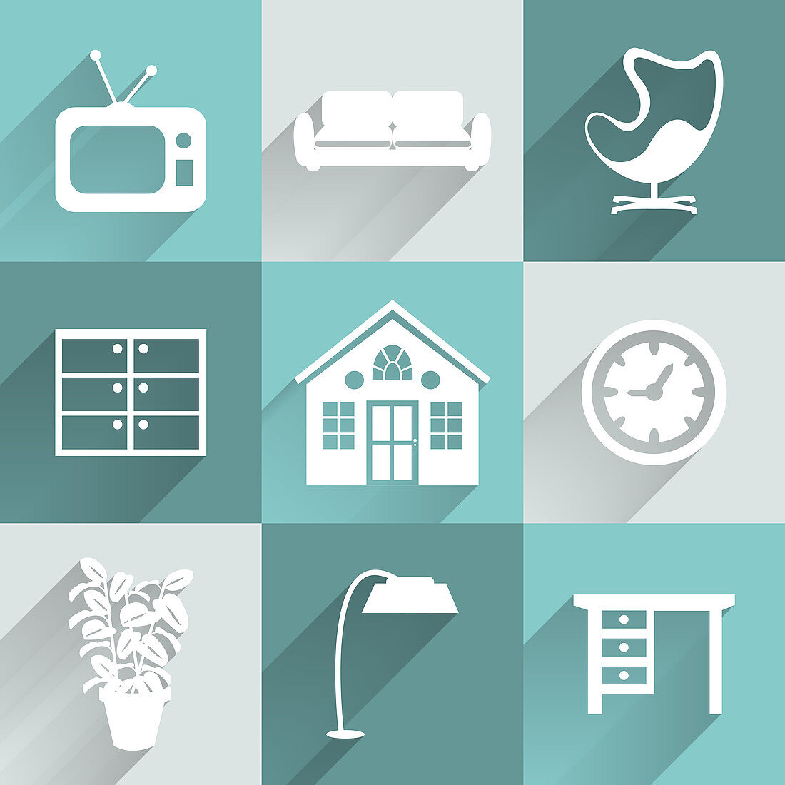 Household items, illustration