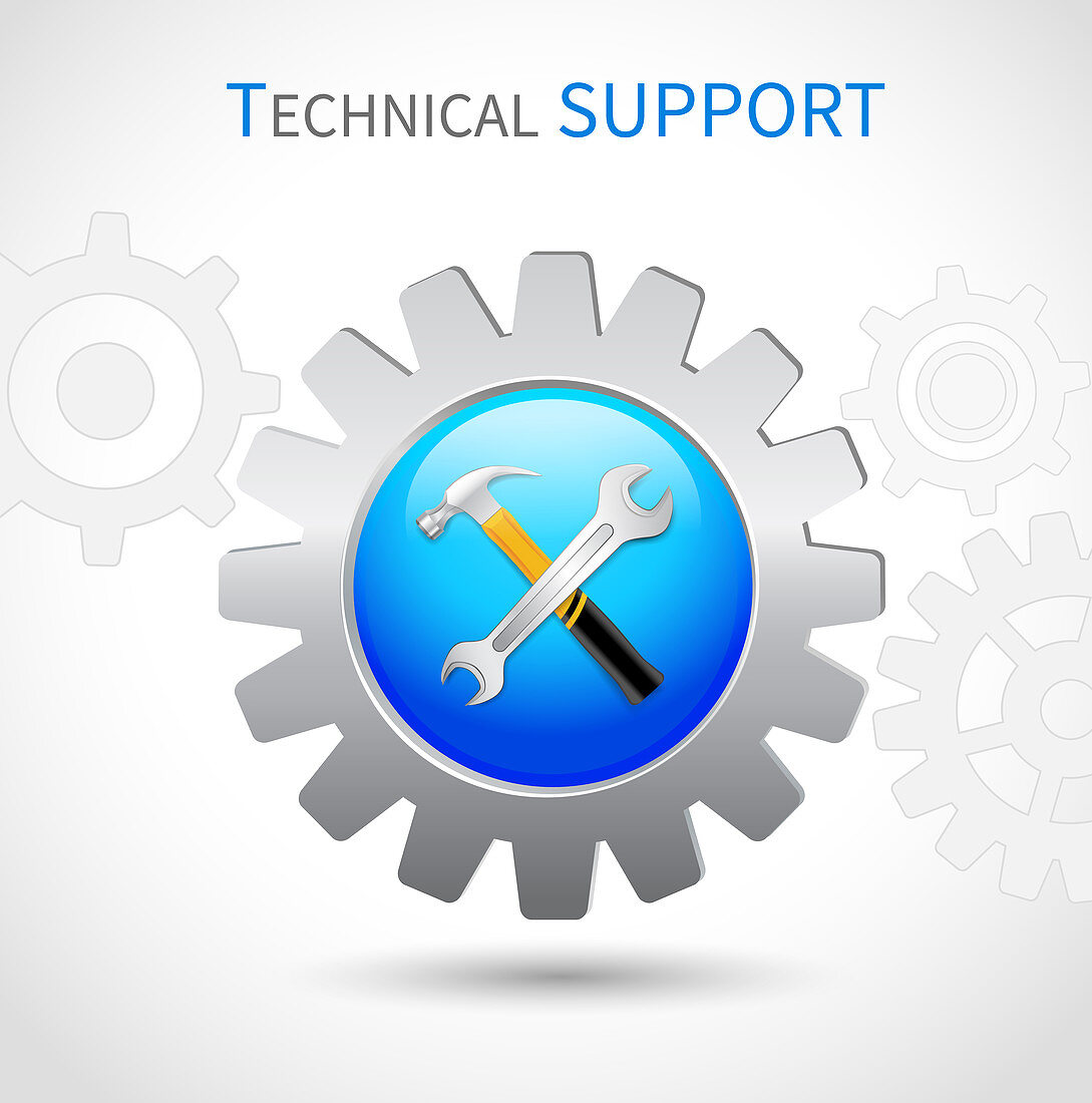 Technical support, illustration