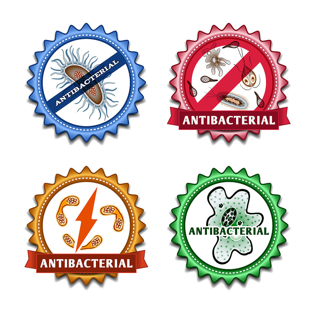 Antibacterial agents, illustration
