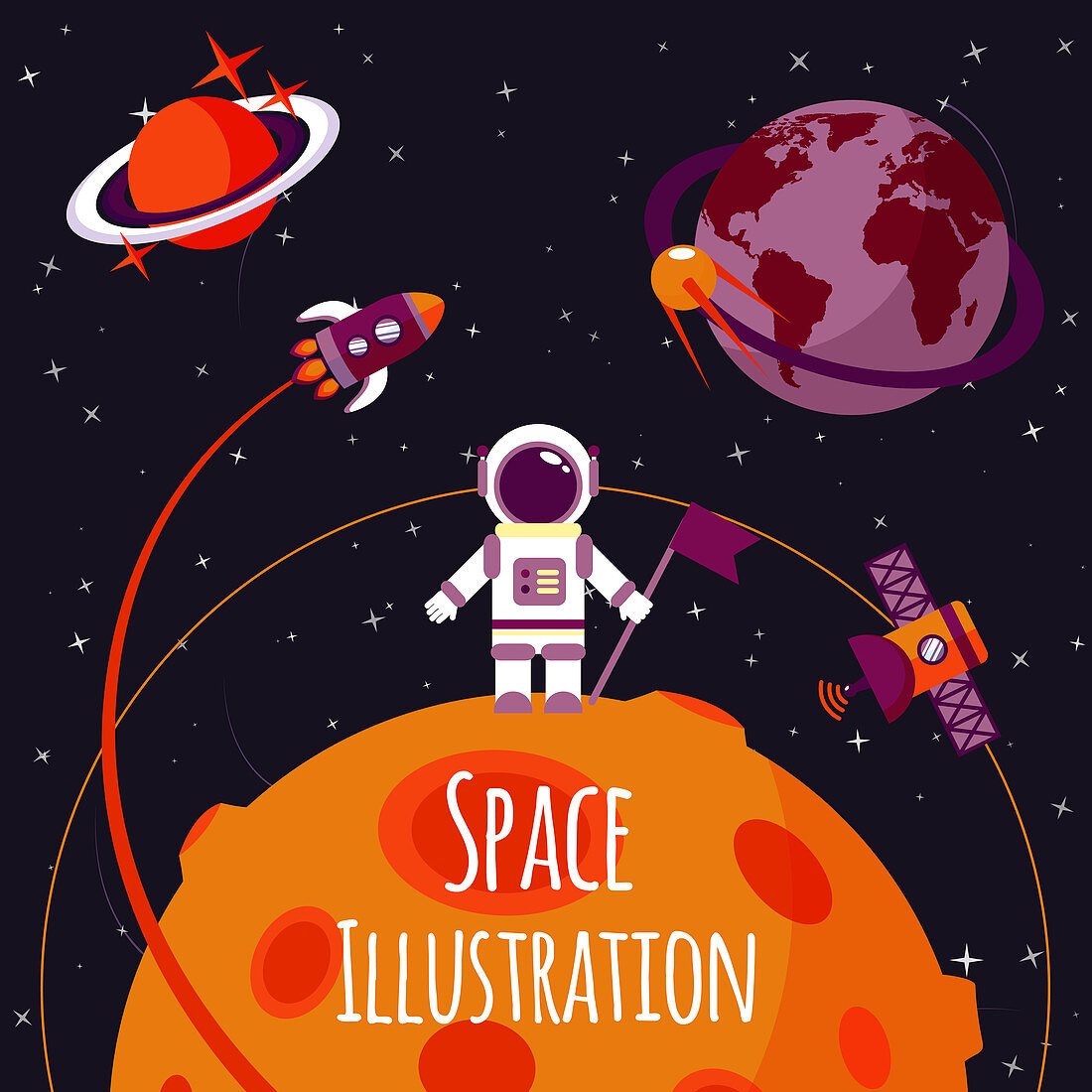 Space, illustration