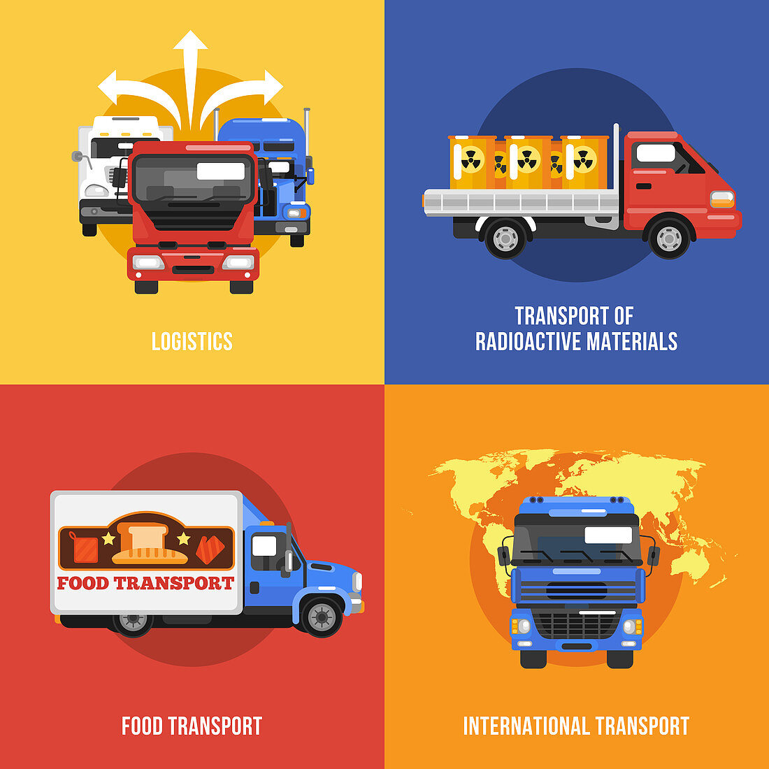 Heavy goods vehicles, illustration