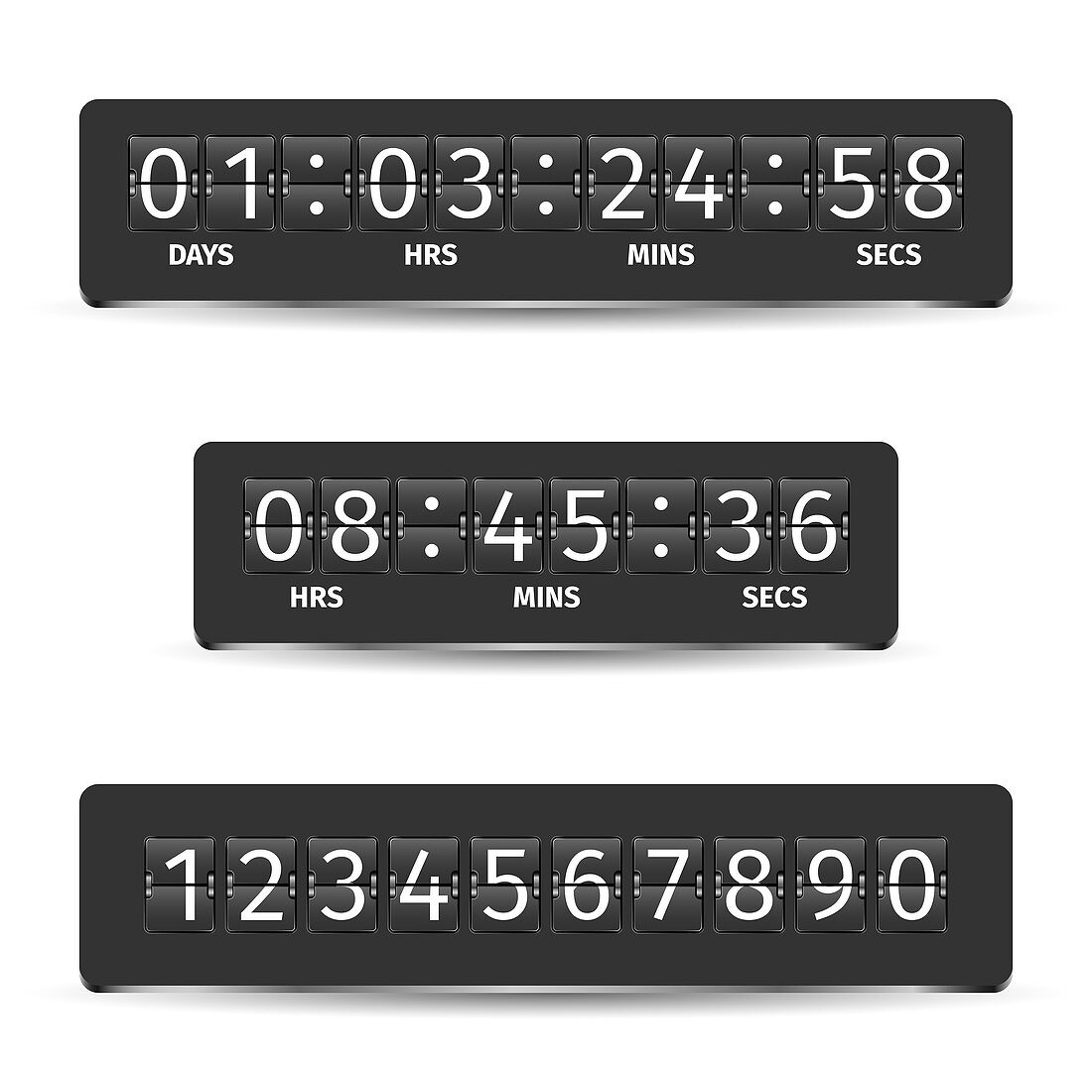 Countdown timers, illustration