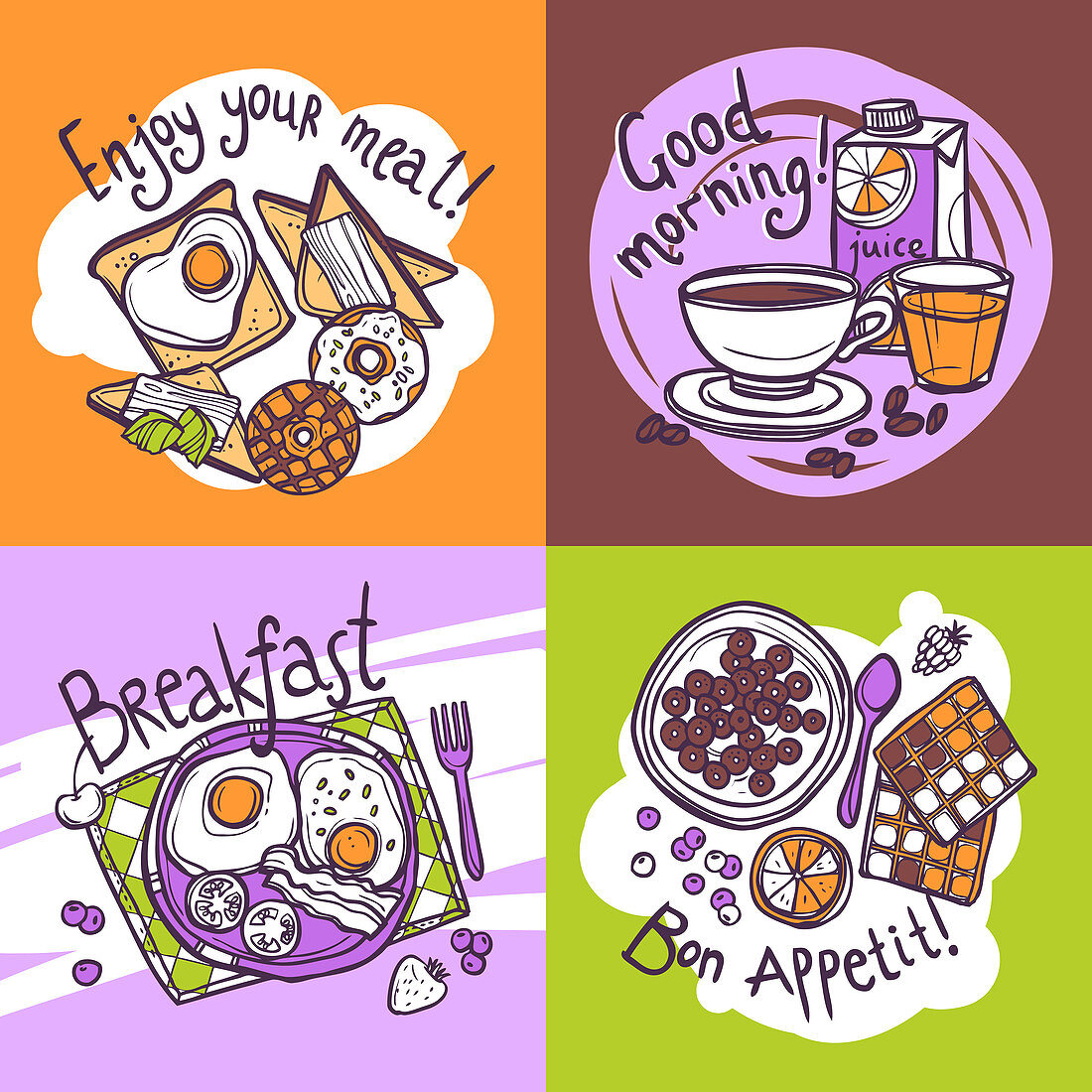 Breakfast, illustration