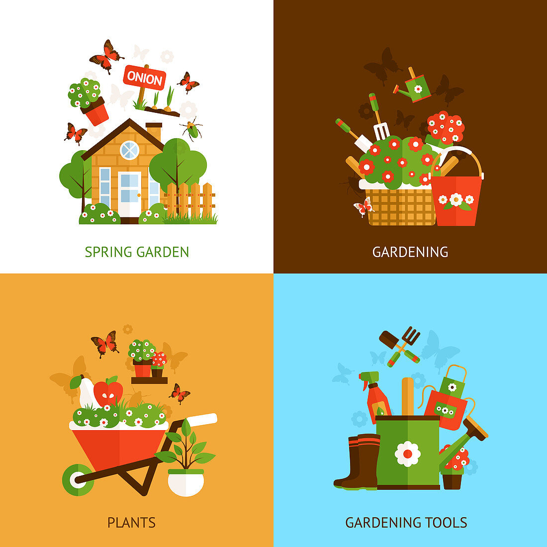Gardening, illustration