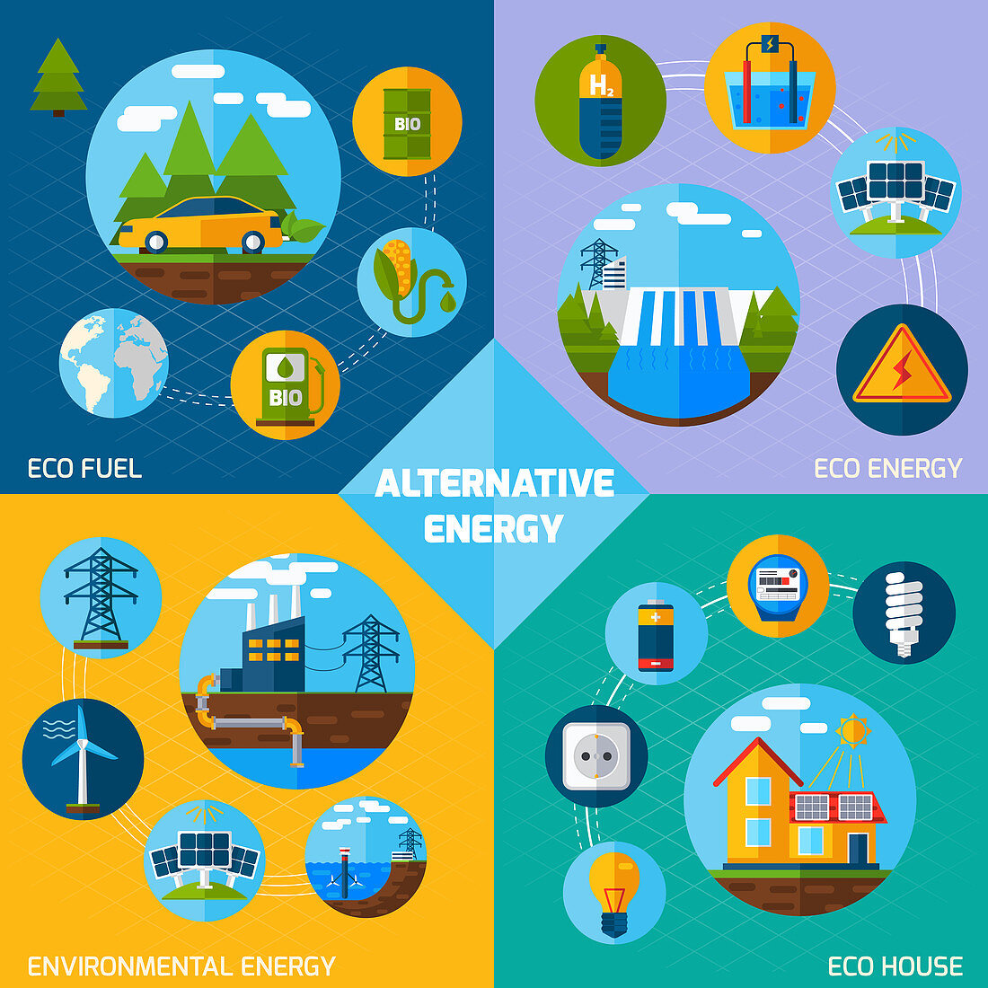Alternative energy, illustration