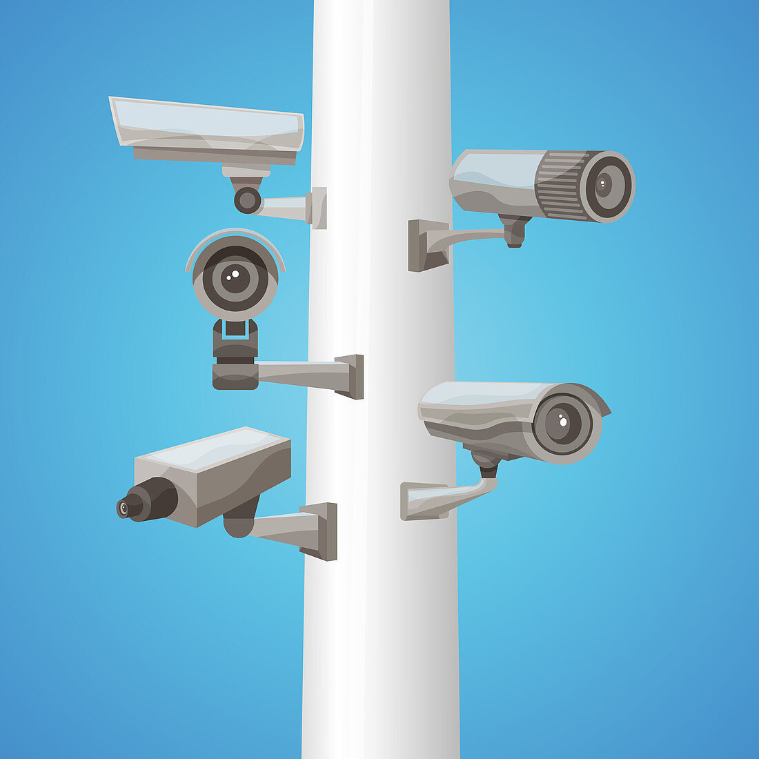 Video surveillance, illustration