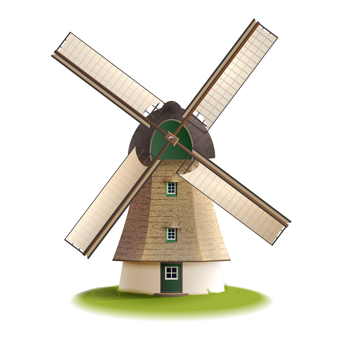 Windmill, illustration