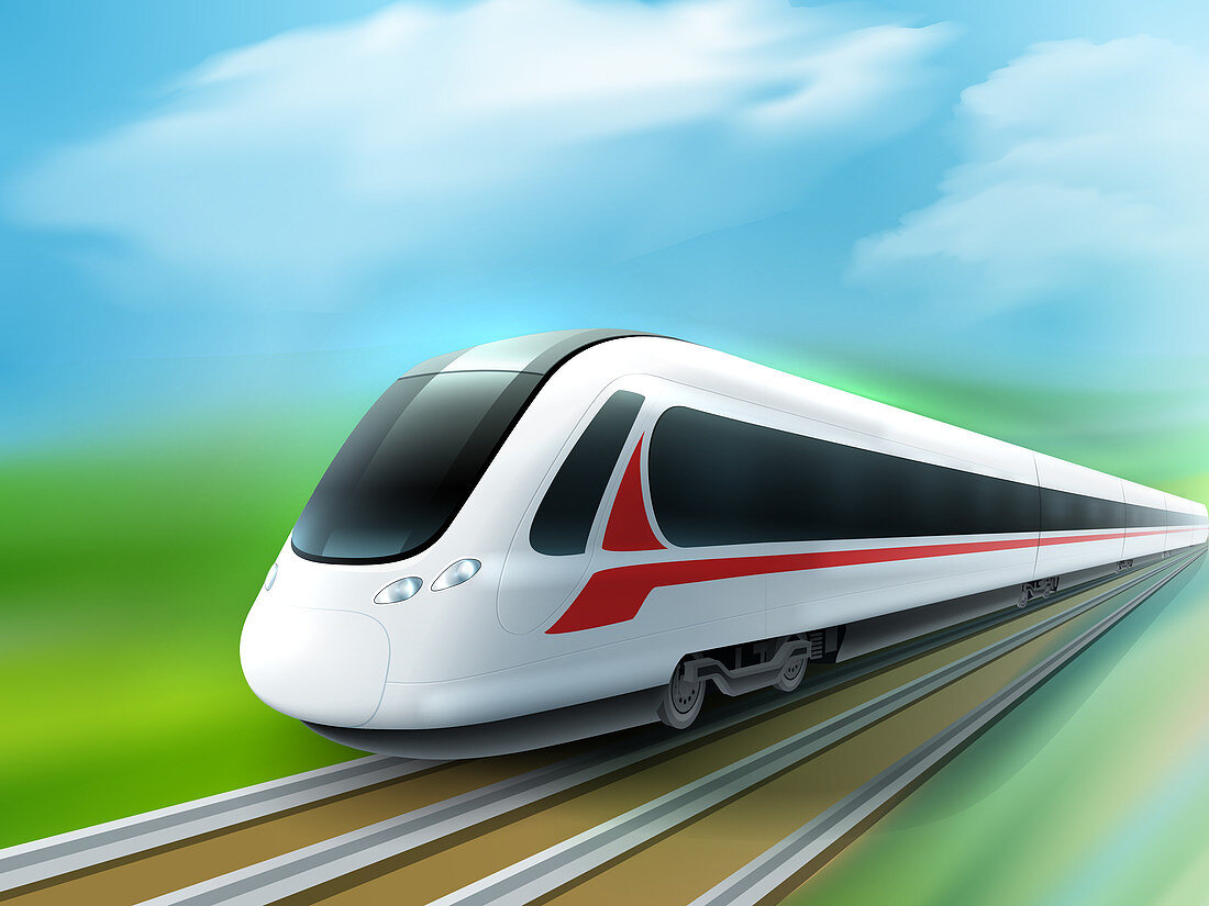 High-speed train, illustration