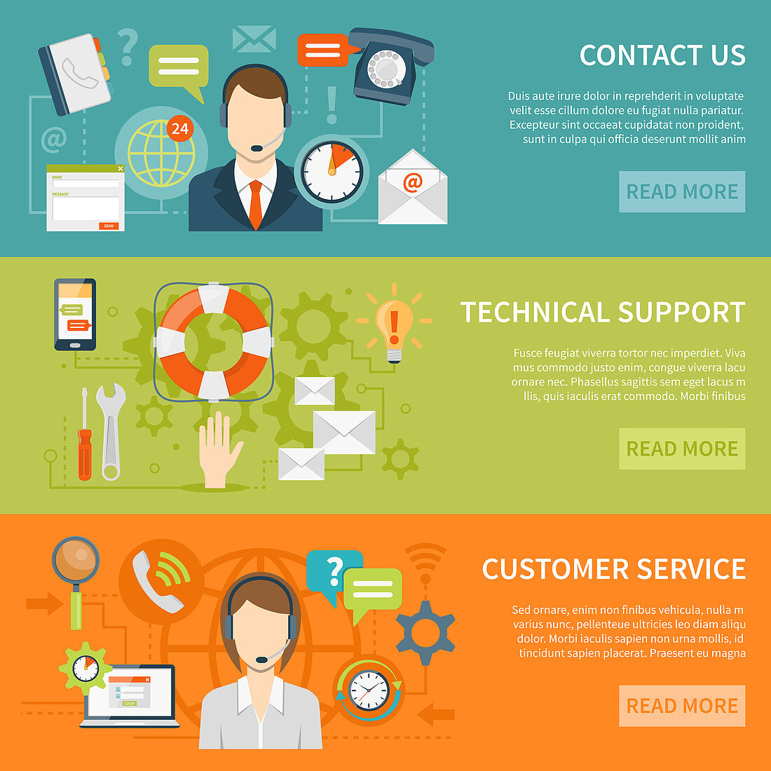 Customer service, illustration