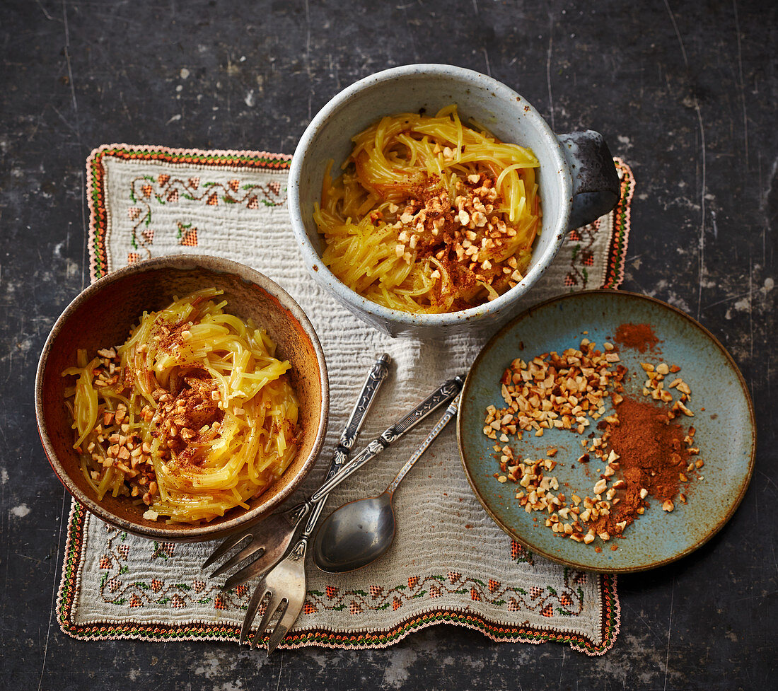 Shaaria – sweet soup pasta from Palestine