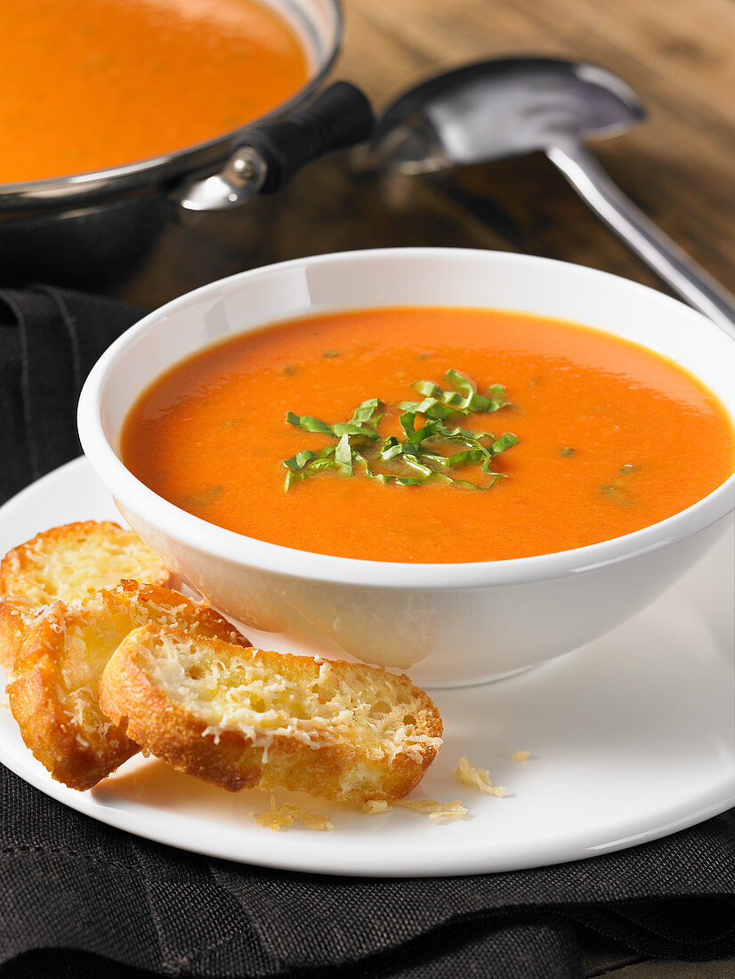 Tomato soup with basil