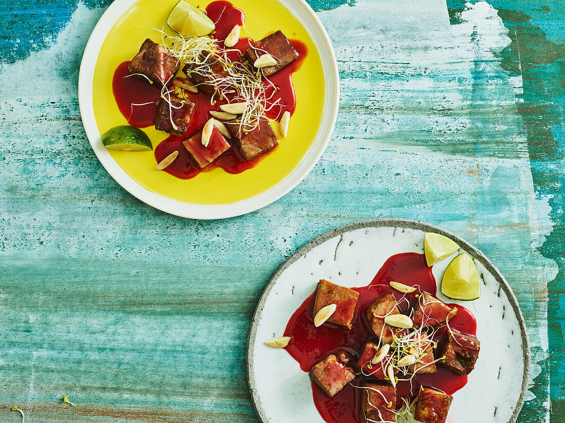 Crispy pork with plum sauce (Australia)