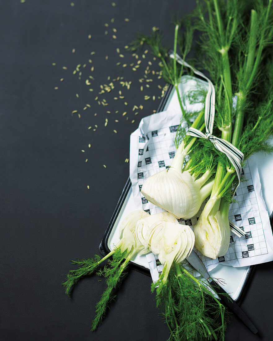 Fresh fennel and fennel seeds