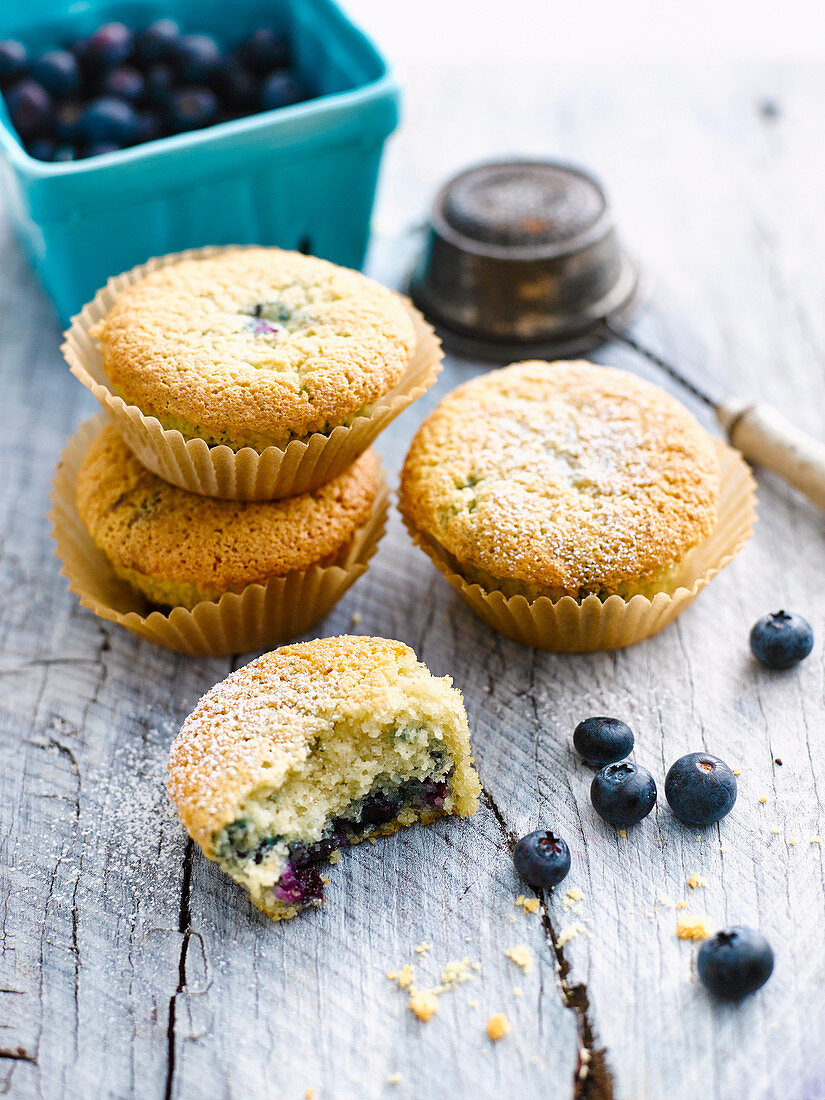 Blaubeer-Muffins (glutenfrei)