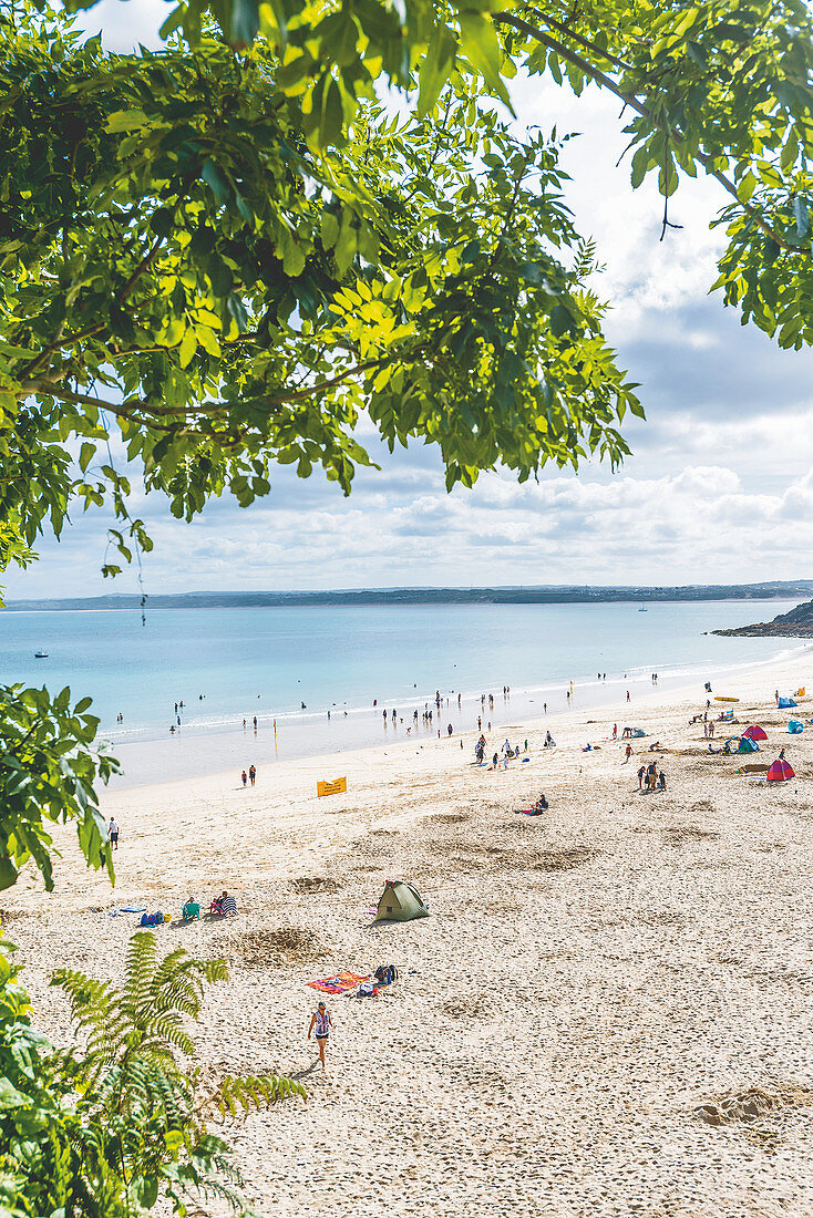 Porthminster Beach, Strand in St. Ives, Cornwall, England