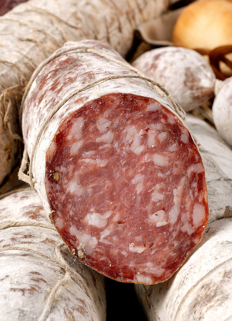 Salami Mantovano aus Mantua, Italien