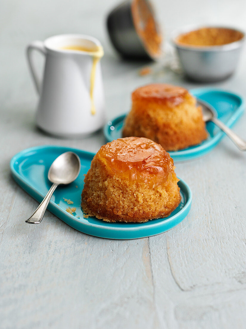 Gedämpfte Orangen-Ingwer-Puddings