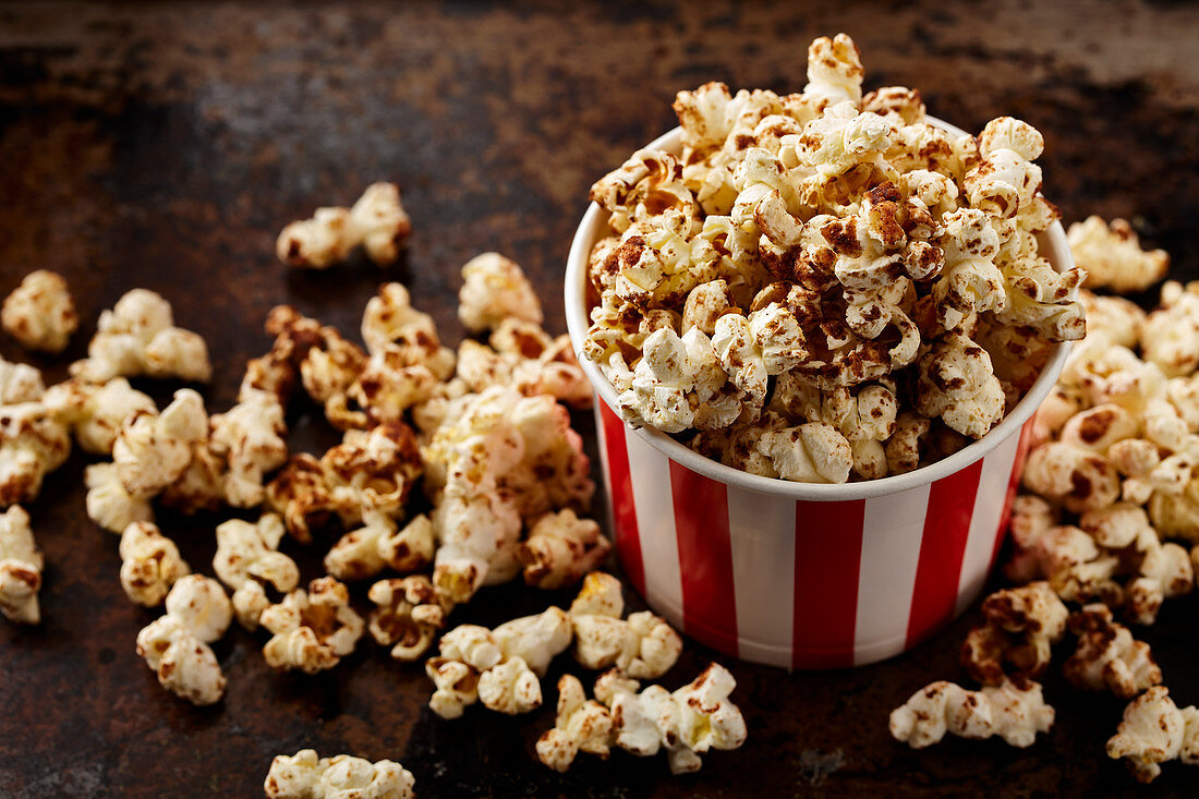 Popcorn mit Kürbispie-Gewürz