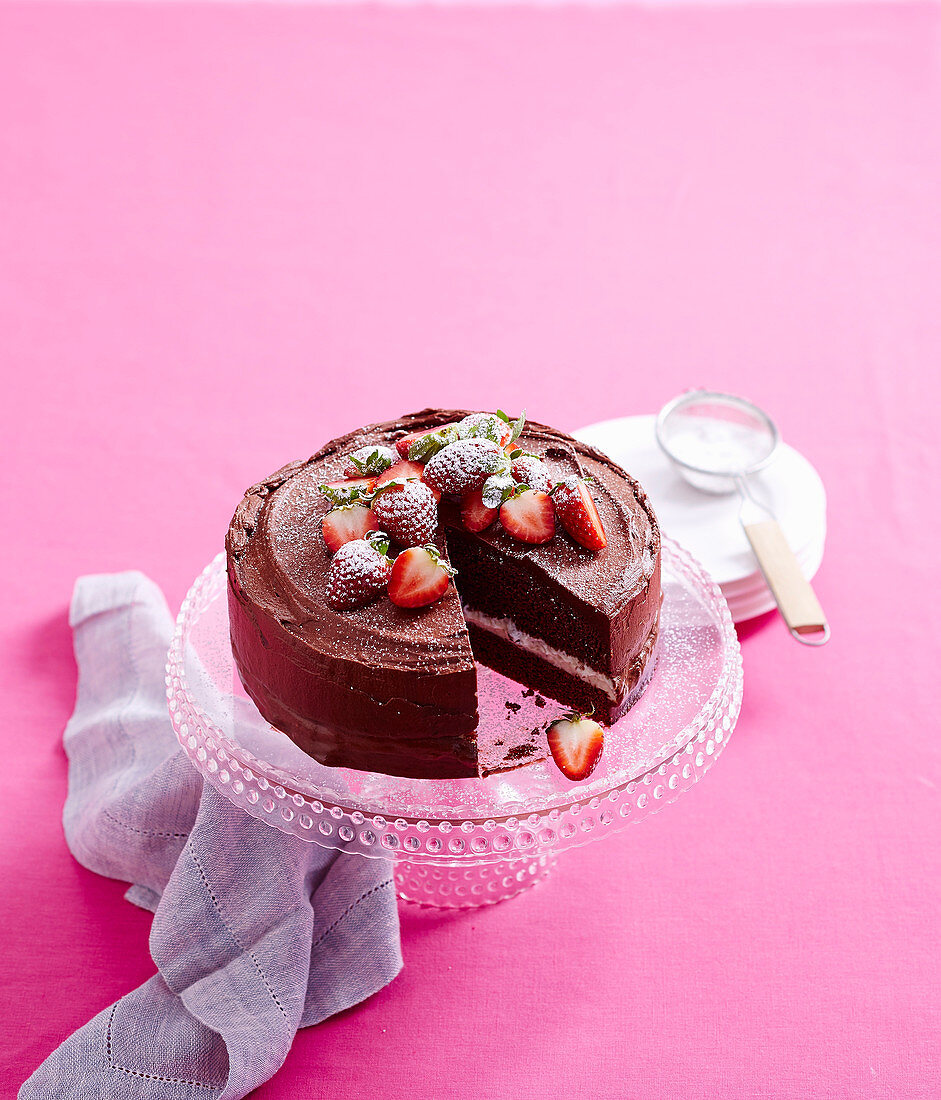 Chocolate and Ricotta Layer Cake