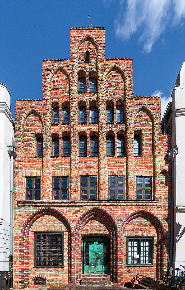 Hausbaumhaus ('Haus der Architekten') von 1490, Rostock, Deutschland