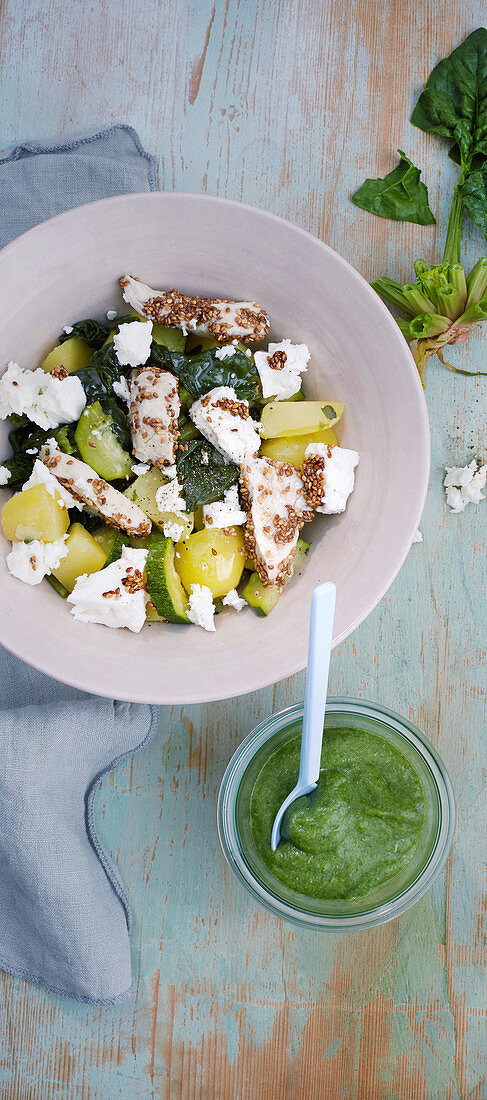 Potato medley with chicken