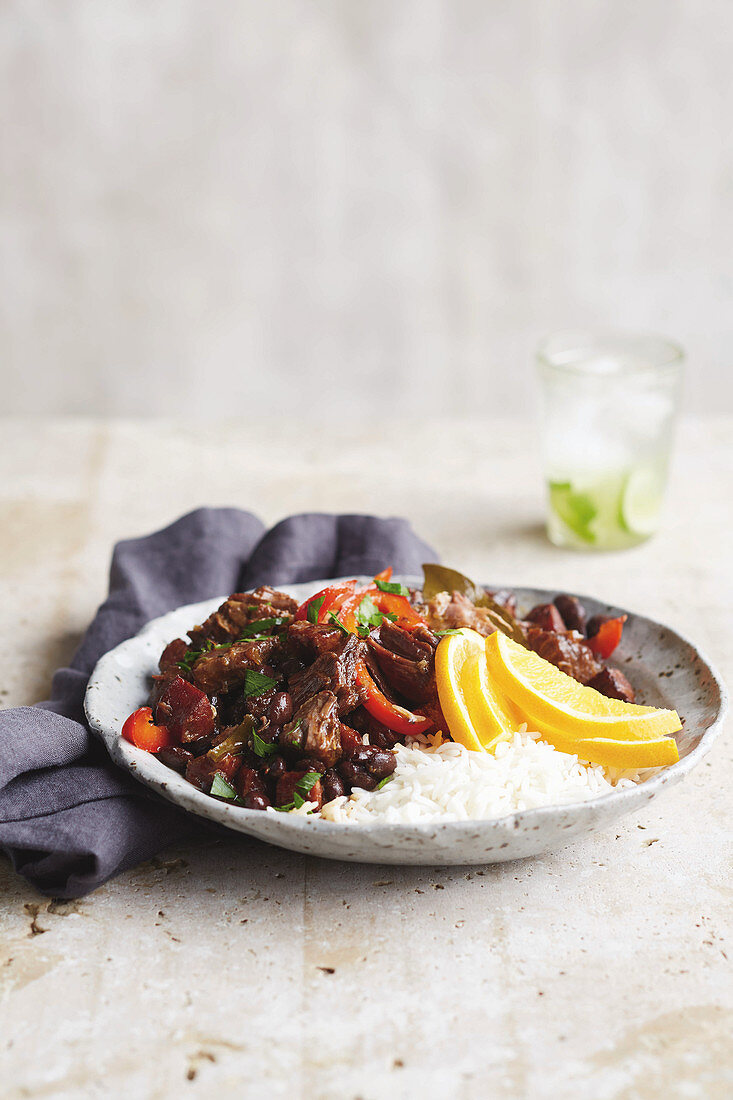 Feijoada (beef with beans, Brazil)