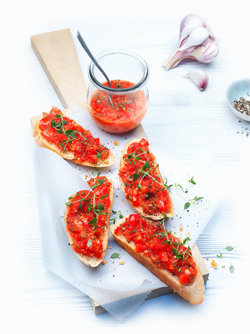 Bruschetta mit Tomaten