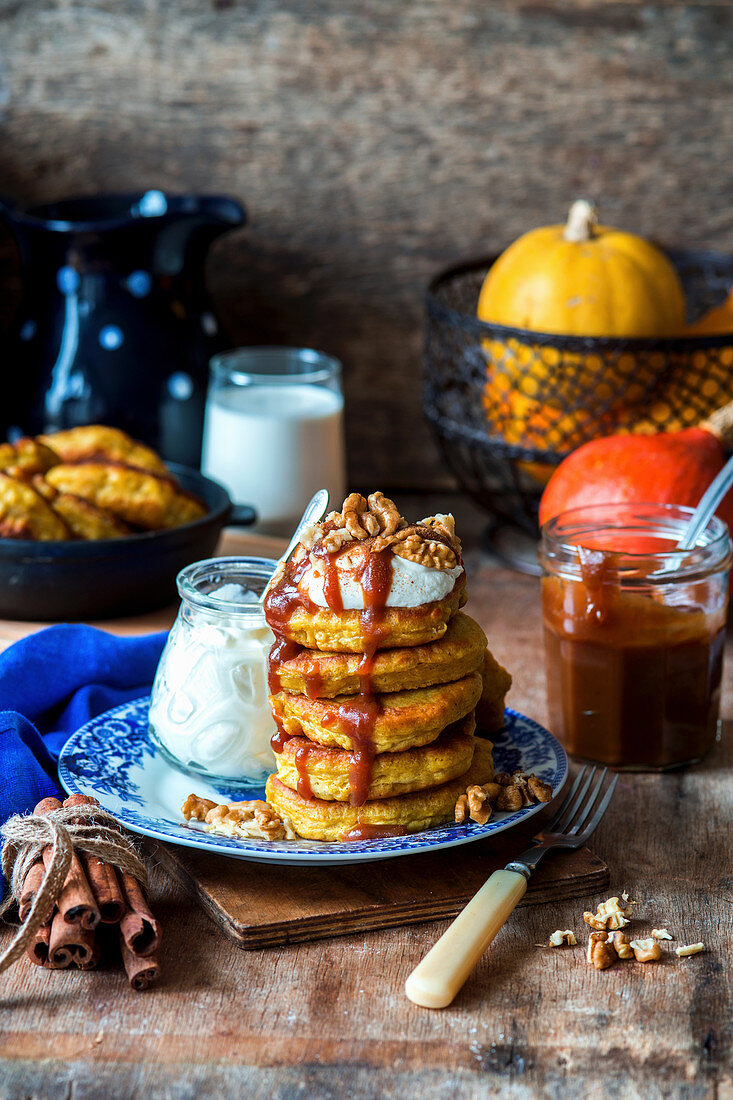 Pumpkin pancakes