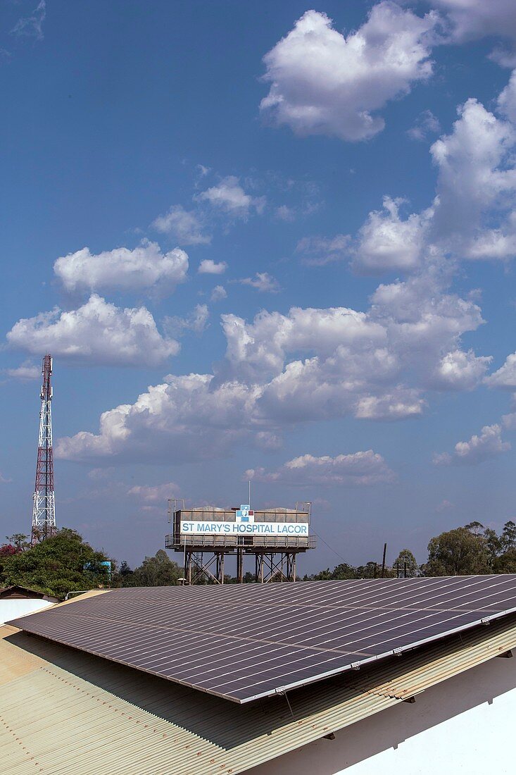 Hospital rooftop solar panel