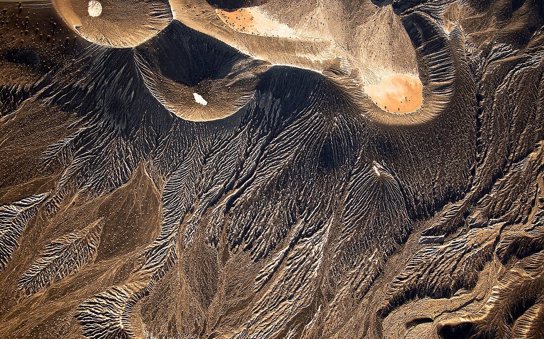 Ubehebe crater, Death Valley, USA, aerial photograph