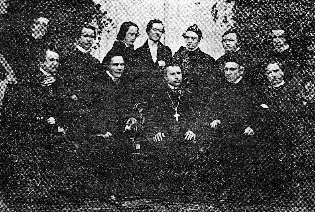 Gregor Mendel's early life as a monk, 1840s