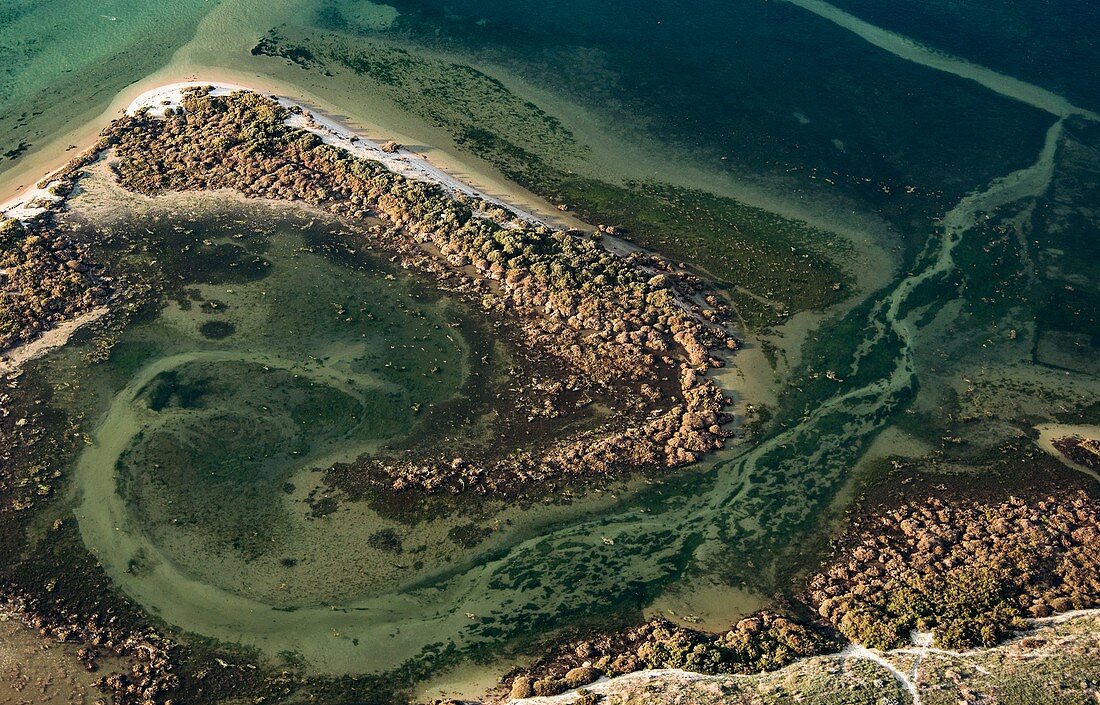 Portuguese coast, aerial photograph