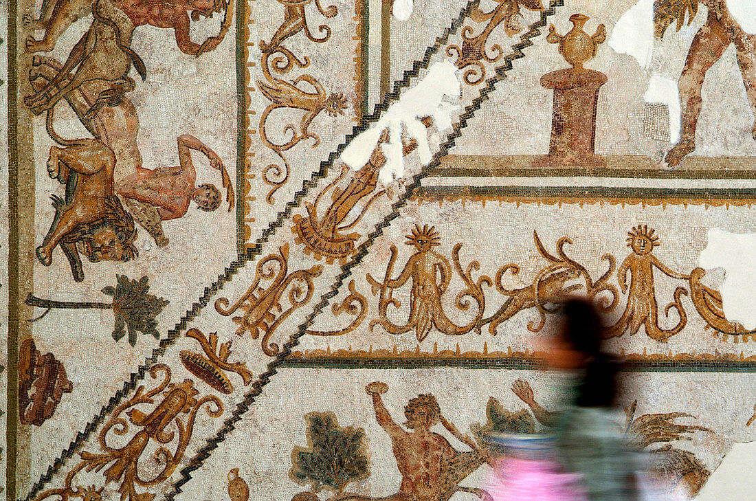 Roman mosaic in the Bardo Museum, Tunisia