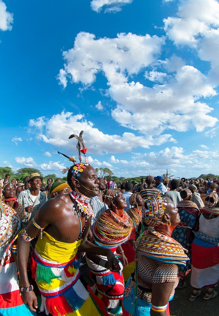 Samburu dance ceremony, Kenya