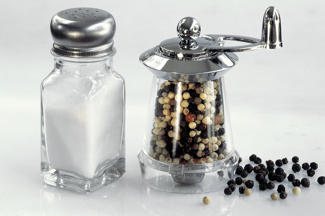 Salt Shaker and Pepper Mill