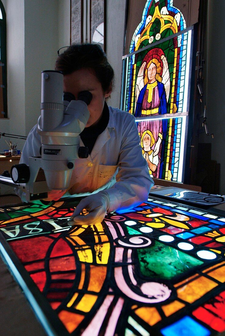 Stained glass restoration