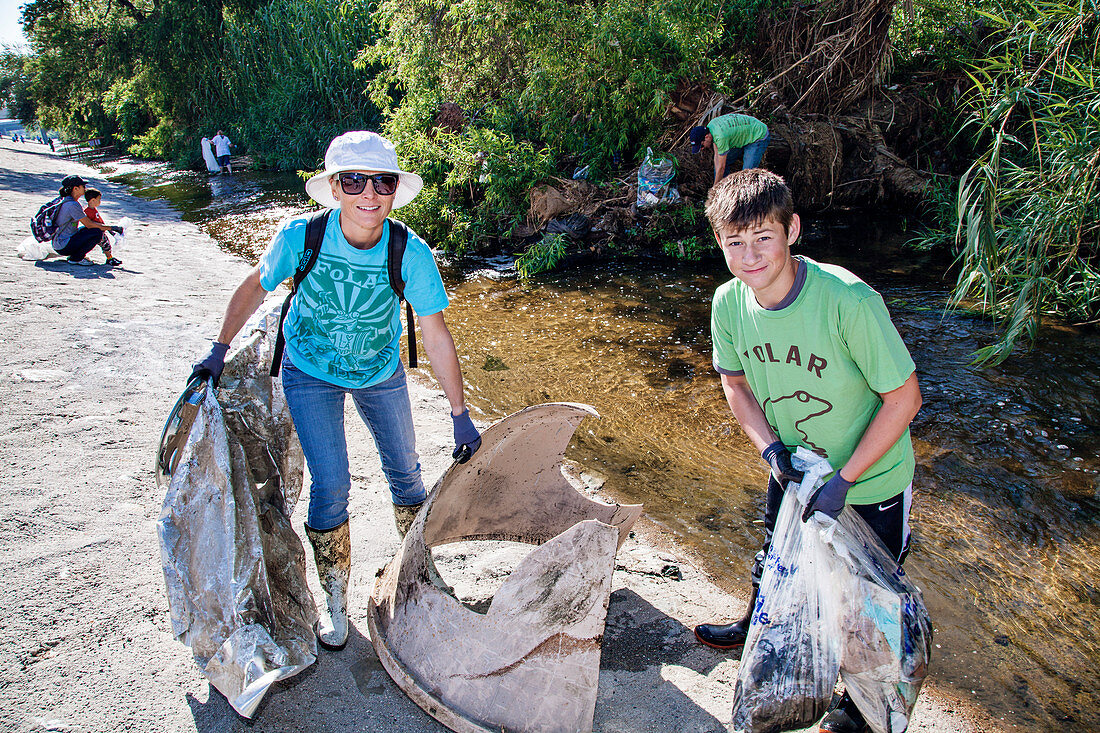La Gran Limpieza, FoLAR River cleanup Los Angeles River, Cal