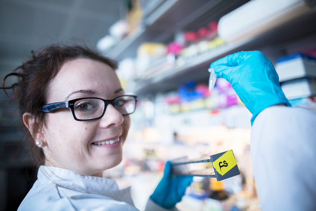 Female scientist in laboratory