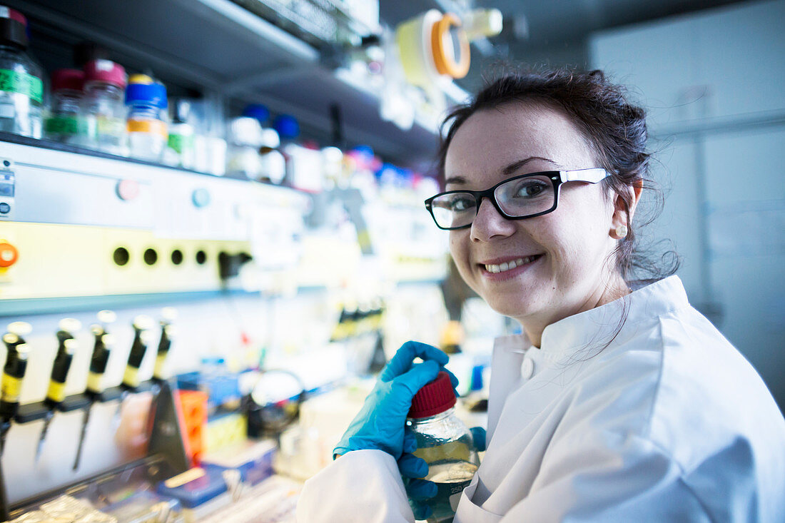 Female scientist in laboratory