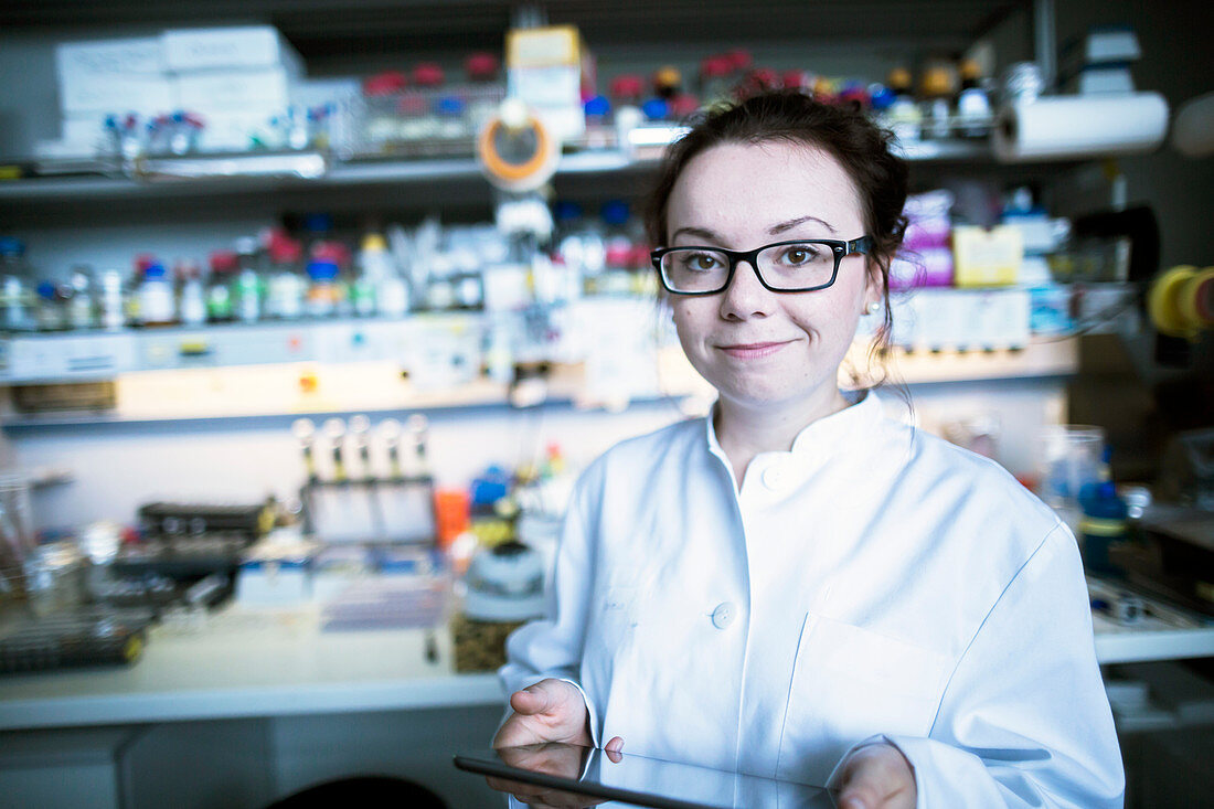 Female scientist in laboratory