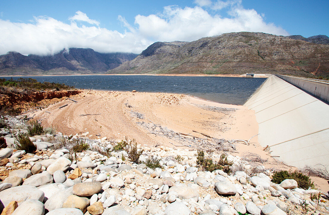 Berg river dam during drought